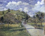 Camille Pissarro The highway France oil painting artist
